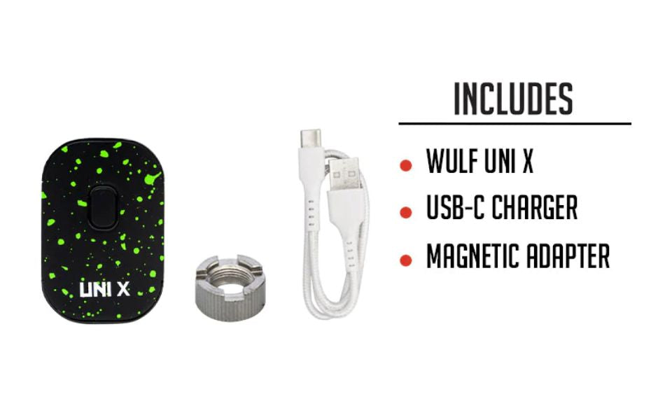 Wulf Mods - UNI X 510 Cart Battery Vaporizer What is included in the Package