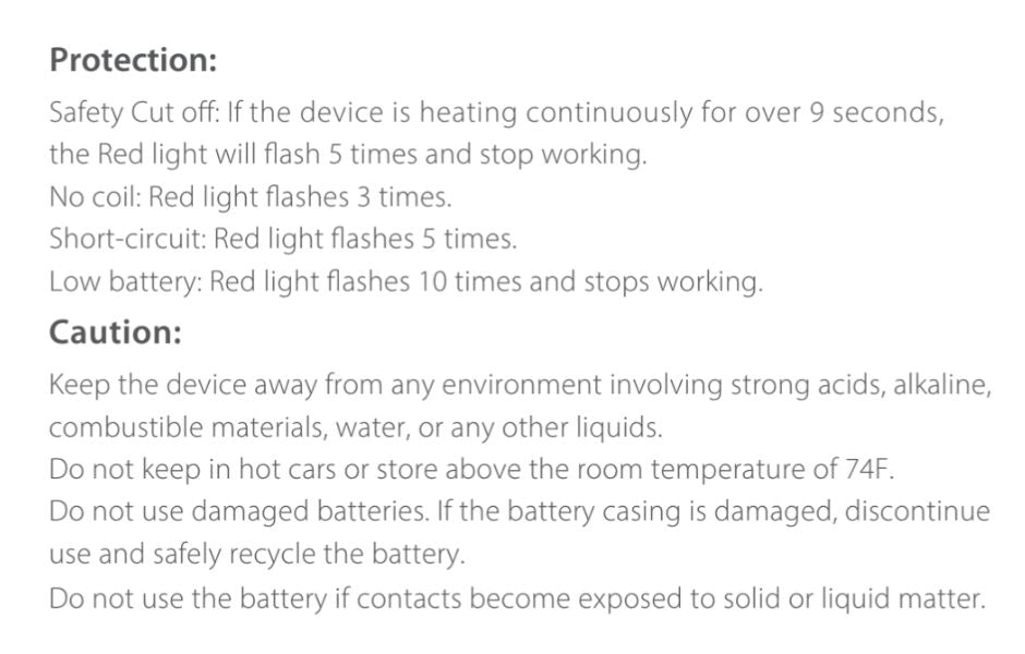 Yocan VERVE Cart Battery User Guide 3