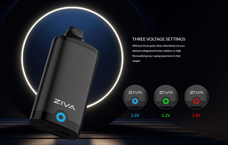 Yocan Ziva 510 Cart Smart Vaporizer Voltage Settings