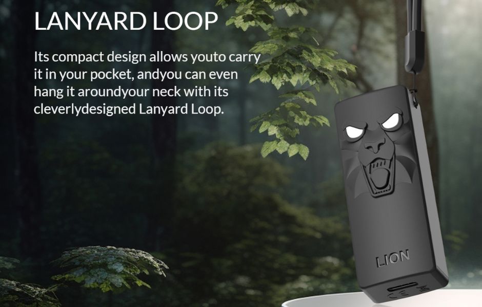 Yocan KODO Animal Series Cart Battery Features on American 420 SmokeShop Lanyard Loop