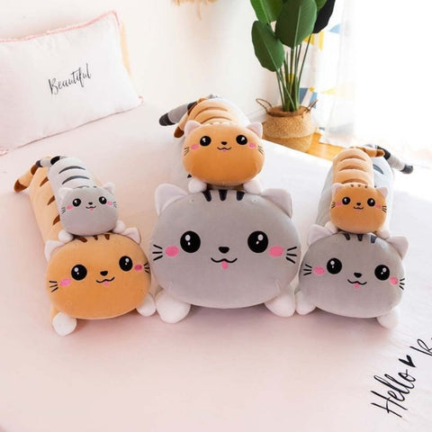 Peluche Chat Oreiller Kawaii – Peluche Suteki