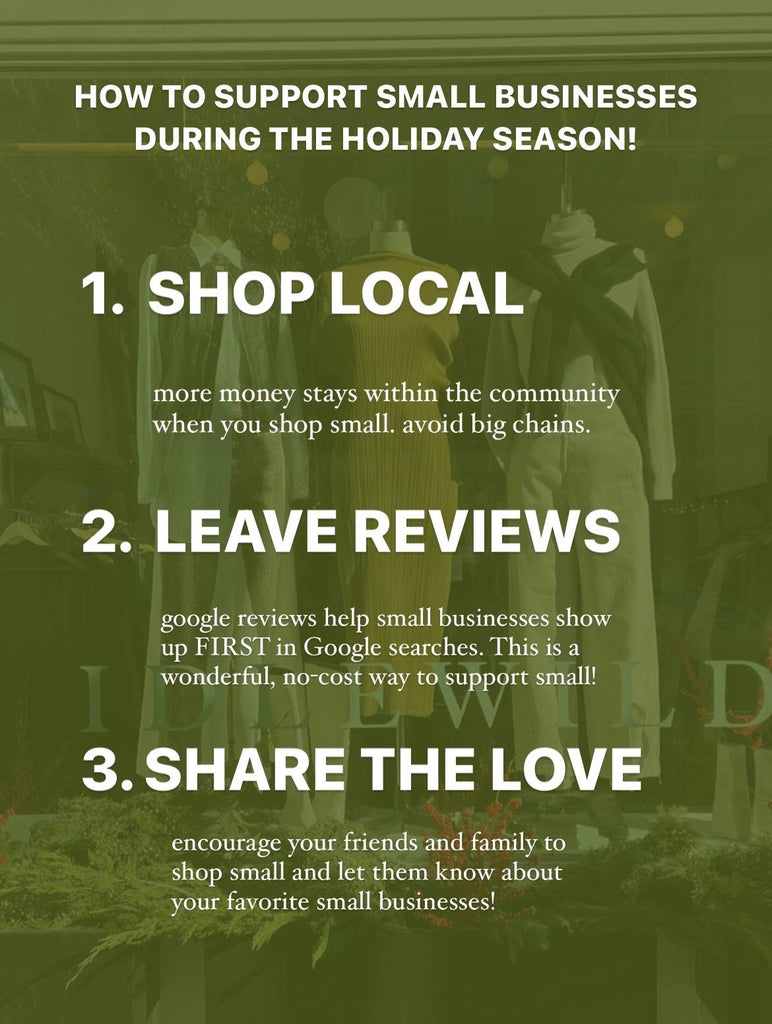 Why Shopping Small all year is good for your local community.