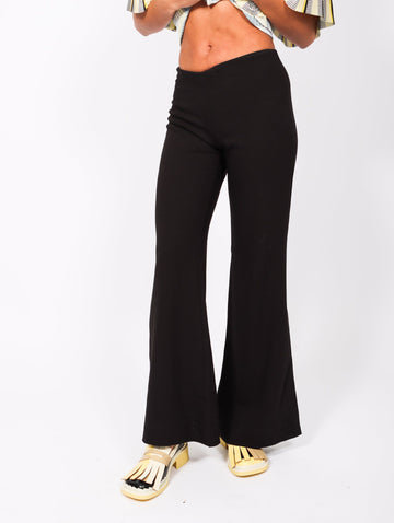 Wide Leg Pants in Black by MM6 Maison Margiela – Idlewild