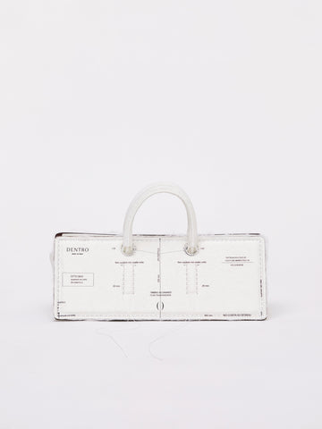 Otto Bag in White Pattern Paper by Dentro
