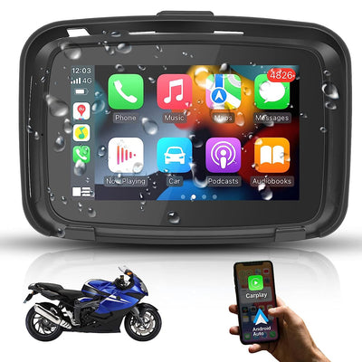 CarPlay Lite C5 Motorcycle GPS Wireless Carplay/Android Auto Waterproof  Screen, ottoscreen