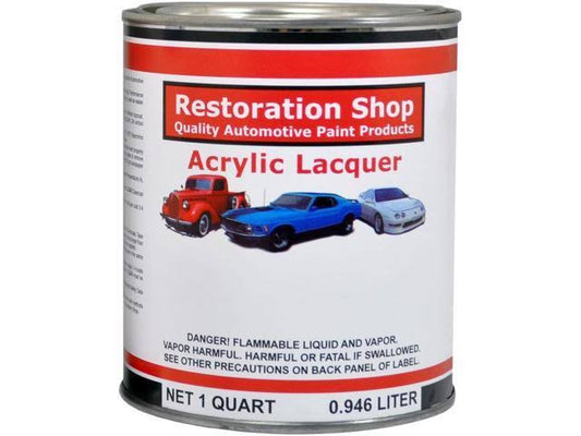 Restoration Shop - Machinery Gray Acrylic Lacquer Auto Paint - Complete Quart Paint Kit with Medium Thinner