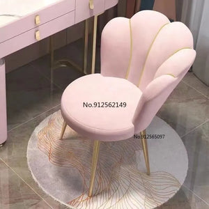 Modern Nordic Dressing Chair Velvet Home Living Room Dining Chairs Bedroom Furniture Makeup Stool كرسي cadeira 의자 Nail Chair - Chachski's