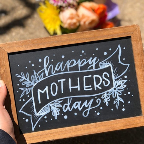 Happy Mother's Day Chalkboard Art