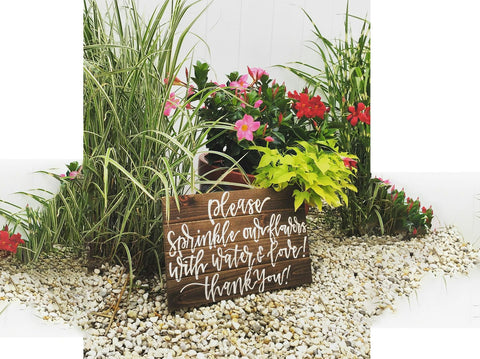 chalkboard garden sign quotes