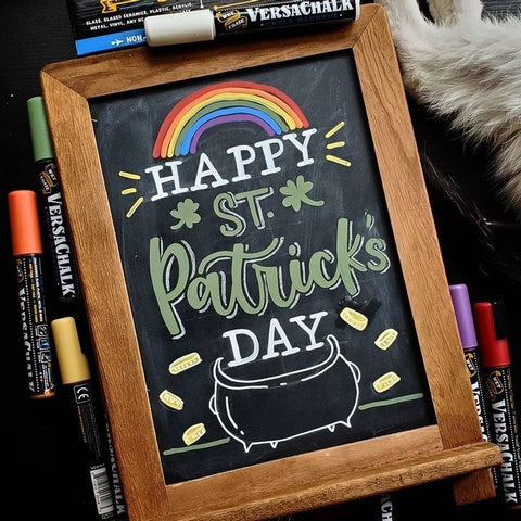 Happy St. Patrick's Day Chalk Sign