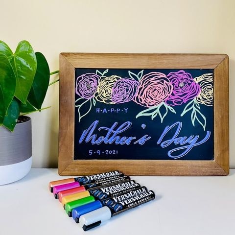 Happy Mother's Day Chalkboard Art