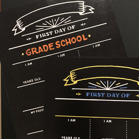 Back to School Printables in plain and colored format