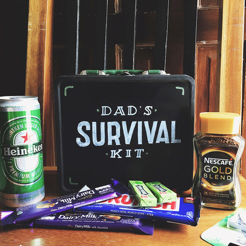 Father's Day Chalkboard Daddy Survival Kit