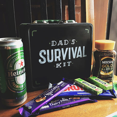 Father's Day Chalkboard Daddy Survival Kit