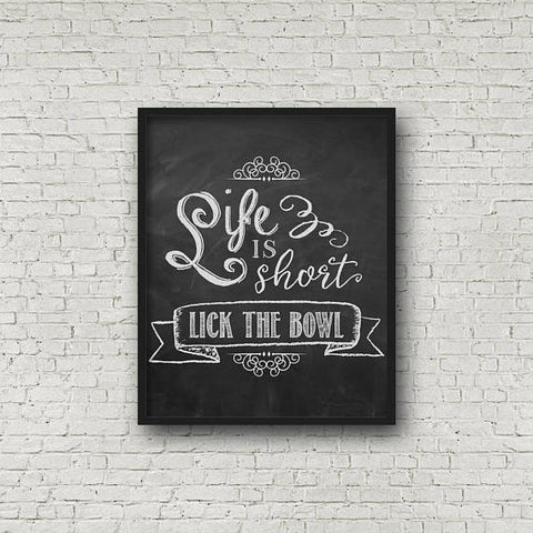 Funny Chalkboard Cooking Sayings Kitchen Wall Art – INKtropolis