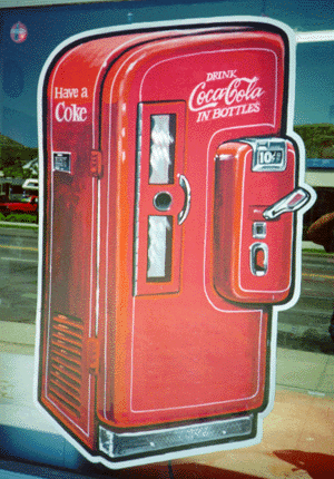 Vintage Coke sign by Barber Signs