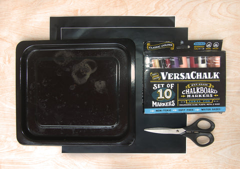 DIY chalkboard tray