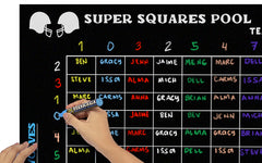 Football Betting Squares Chalkboard