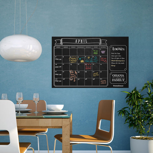 Chalkboard Wall Calendar VersaChalk