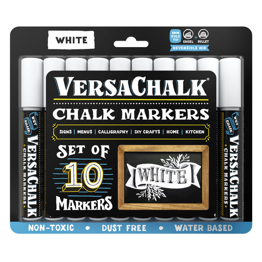 White Chalk Marker 5-pc Combo Set – VersaChalk