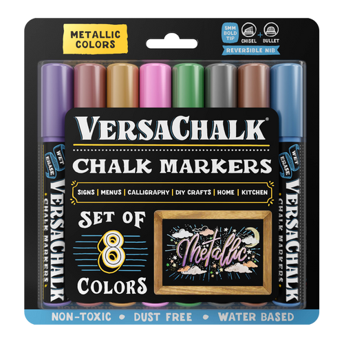 Versachalk Liquid Chalk Markers - Set of 10, Classic Colors, Bold