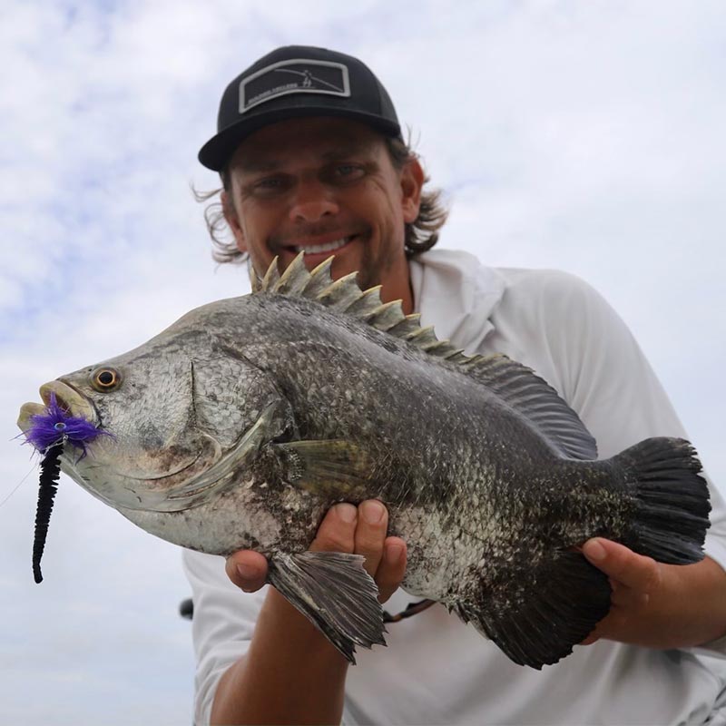 Captain Tuck Scott with a nice tripletail