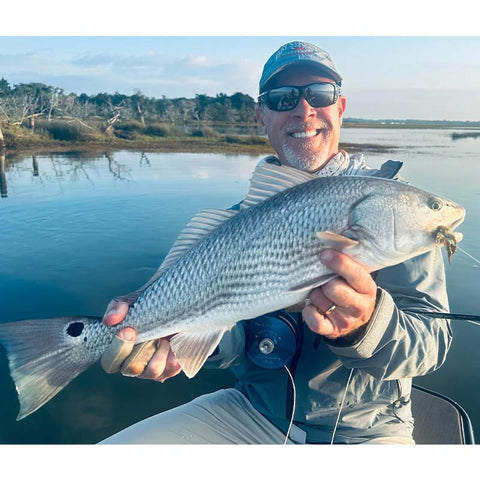 A beautiful redfish caught with Captain Tuck Scott 