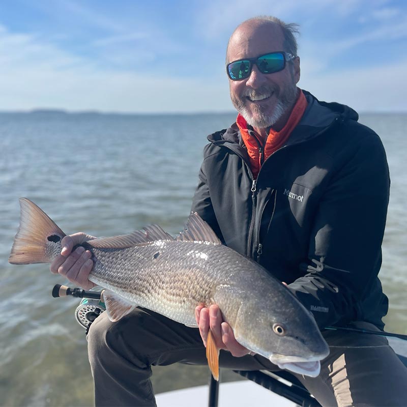 A nice redfish caught this week with Captain Tuck Scott 