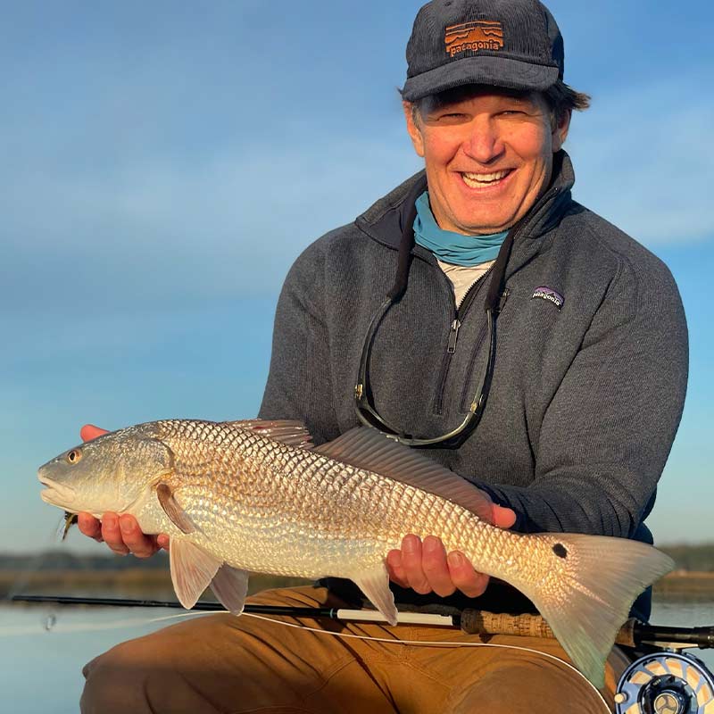 A beautiful redfish caught recently with Captain Tuck Scott 