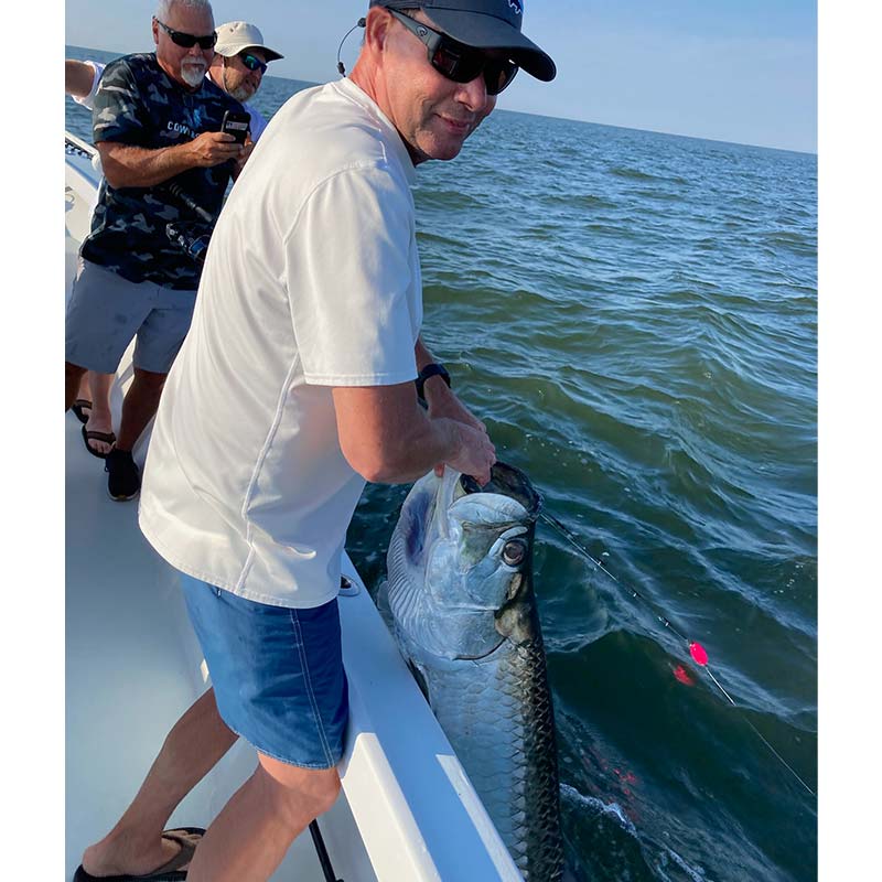 A Beaufort County tarpon caught earlier this summer on Captain Kai's boat