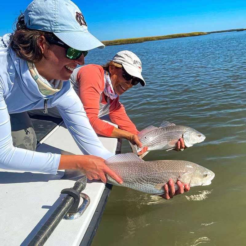 A couple of fish released this week with Captain Tuck Scott 