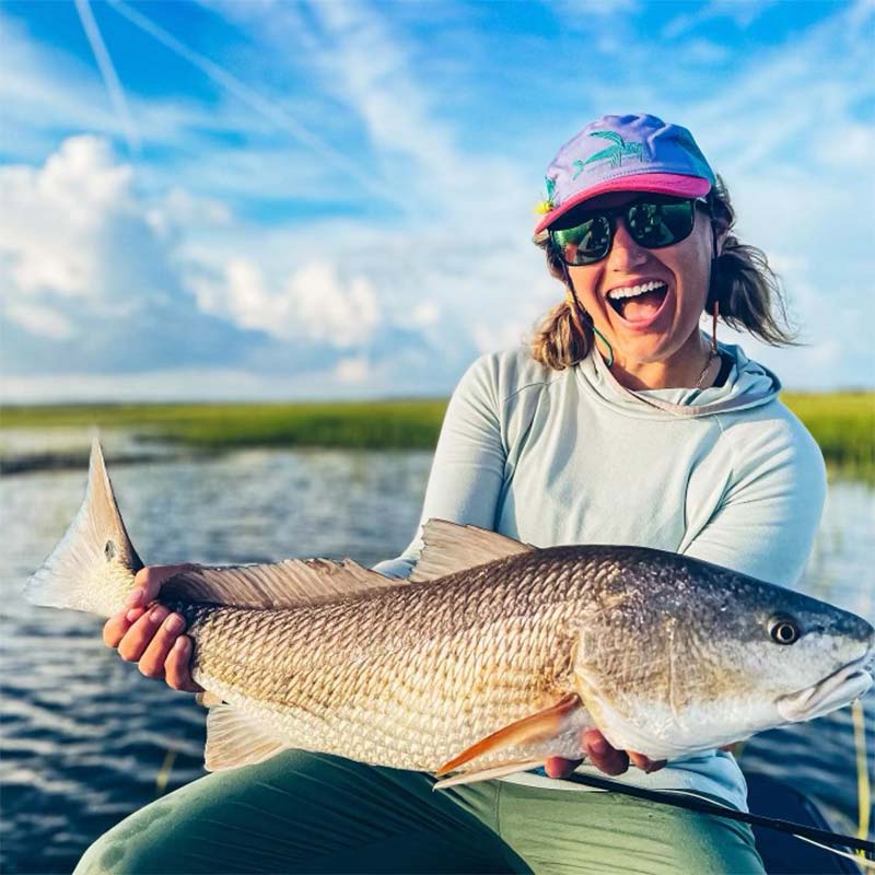 A beautiful redfish caught this week with Captain Tuck Scott 