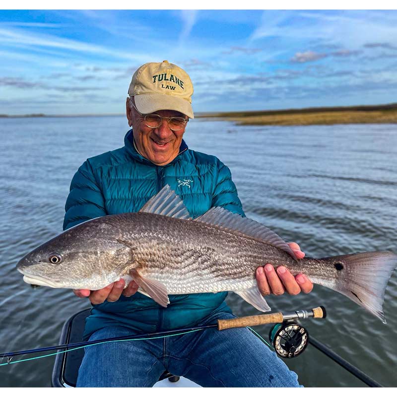 A good one caught on the fly with Captain Tuck Scott last week