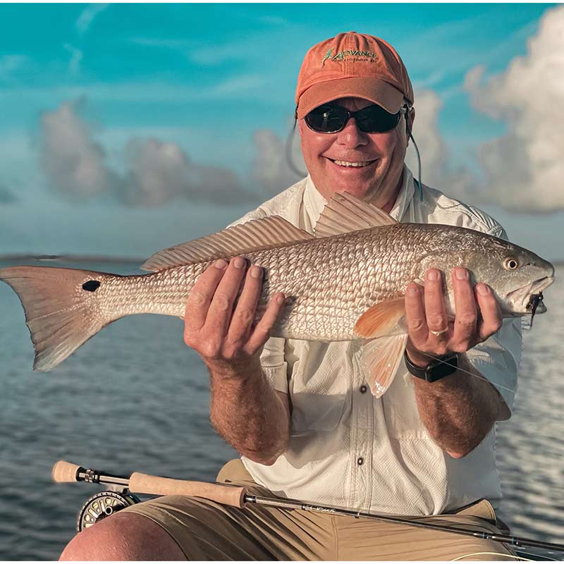 A nice redfish caught this week with Captain Tuck Scott 