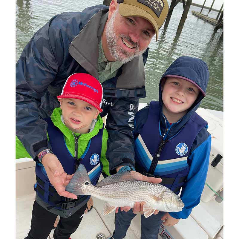 Caught off a dock with Captain Pat Kelly