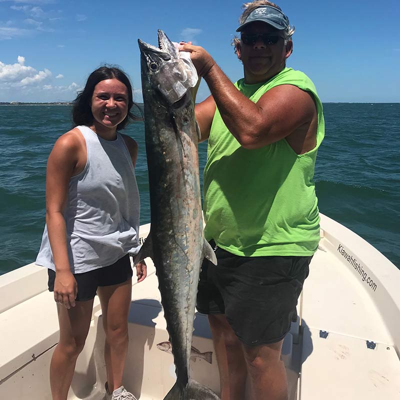 A big king mackerel caught this week with Captain Rob Bennett