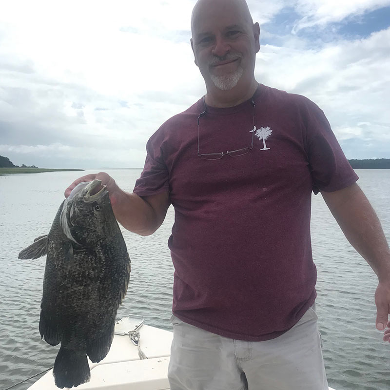 A very nice tripletail caught this week with Captain Rob Bennett