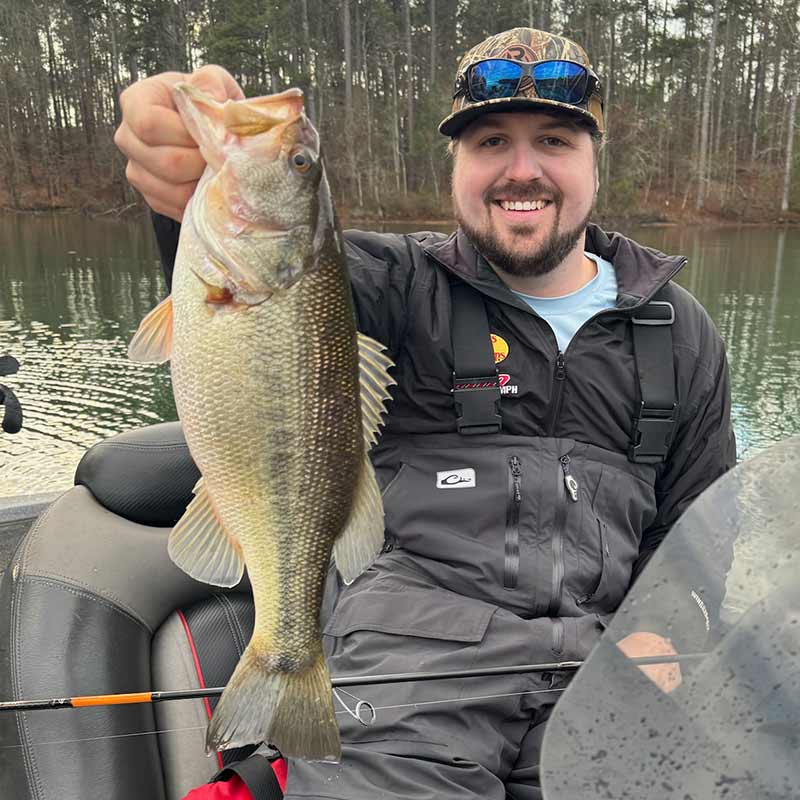 Guide Josh Rockefeller with a chunky one caught yesterday