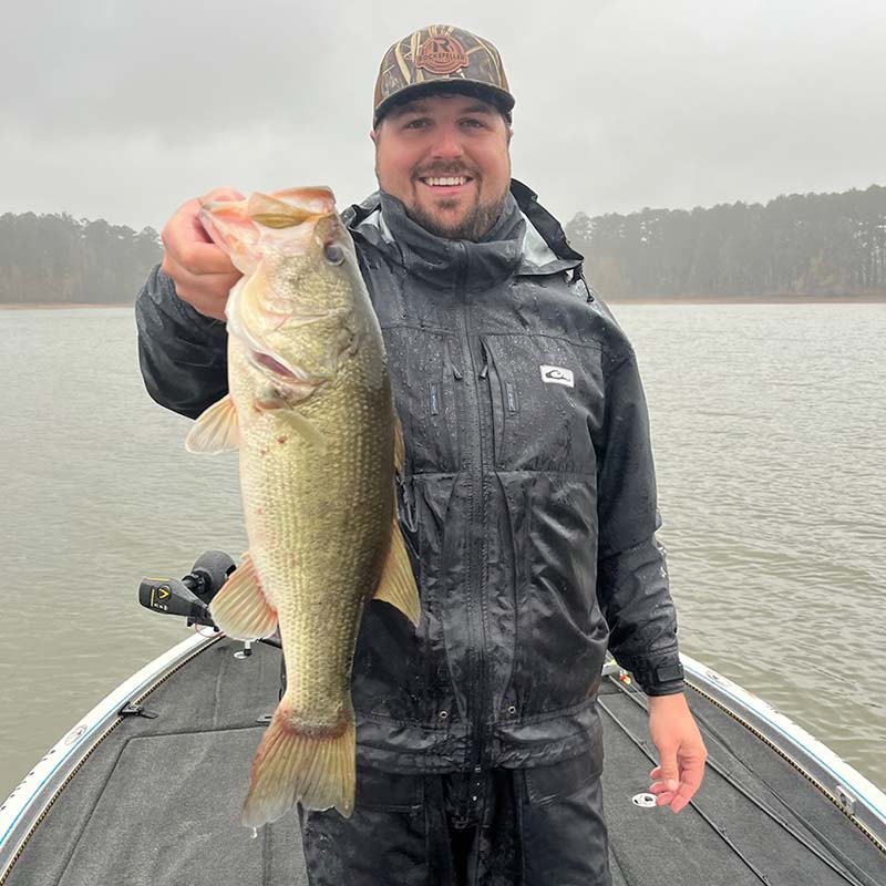 Josh Rockefeller with a good one caught Saturday on a crankbait