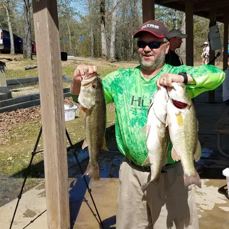 David Matthews with some of his winning fish