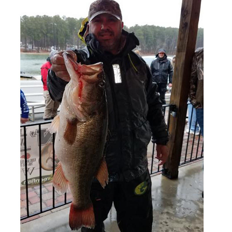 Eric Mora with a 9.10 pound stud caught Saturday in Fishin' For Trey