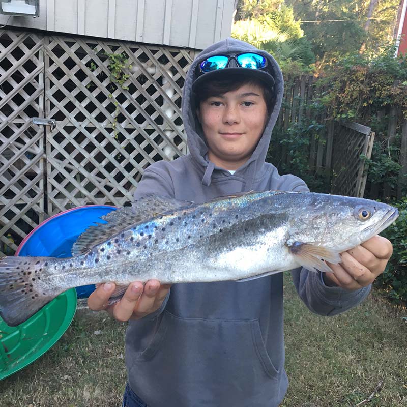 A nice trout caught with Captain Ron Davis, Jr. 