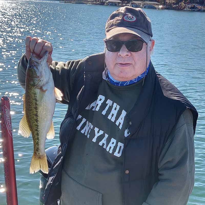 A hungry spot caught in 55 feet on a jigging spoon this week with Guide Charles Townson