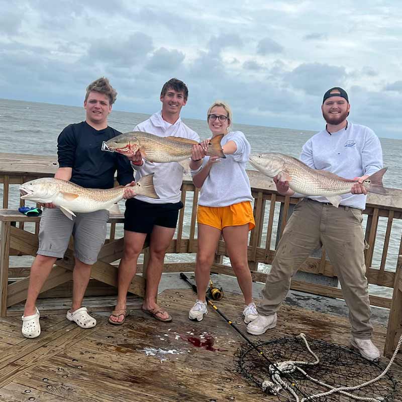 A triple on the Folly Beach Pier this week