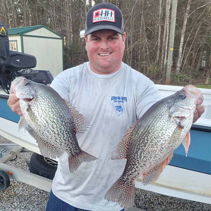 Roland Addy with a couple more slabs