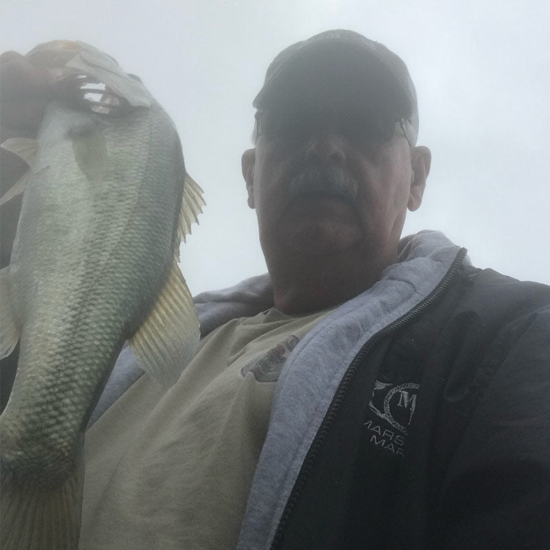 Stan Gunter with a Greenwood bass caught this week