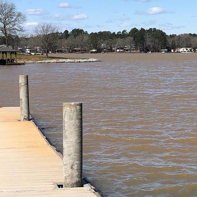 The lower end of Lake Greenwood