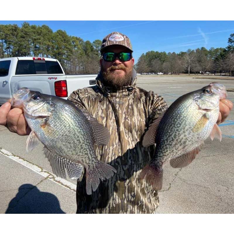 Guide Daniel Skipper with a couple of good ones caught this week