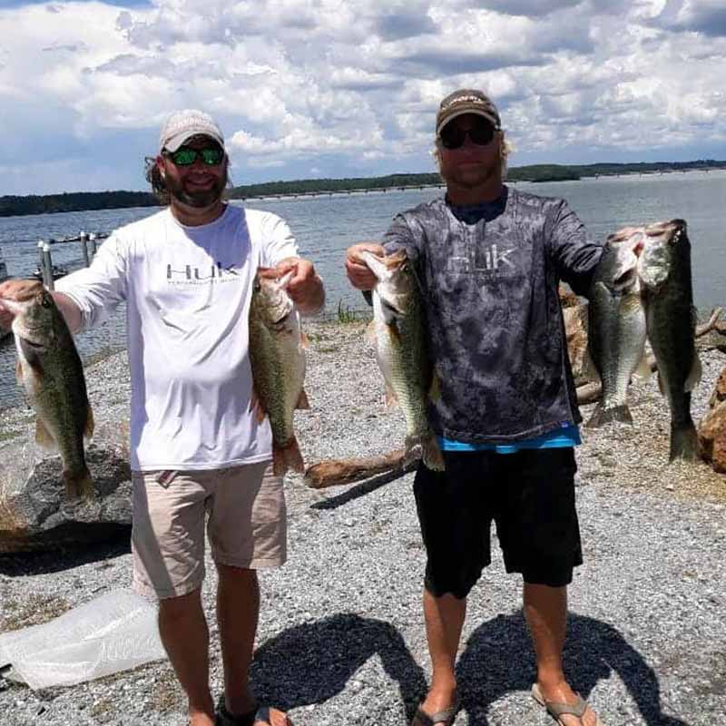 Greg Glouse and Joe Anders with a winning bag