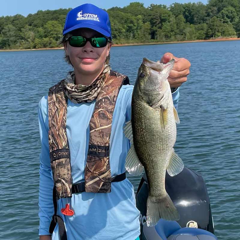 Parker Fowler put his buddy Blake on this nice offshore largemouth this week